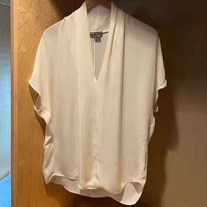 Vince, size small/petite, in cream color, 100%silk
